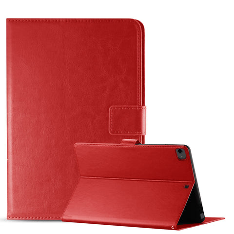 Reiko Leather Folio Cover Protective Case for 8" iPad Mini 4/5/6 in Red | MaxStrata