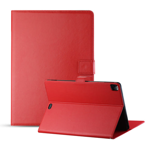 Reiko Leather Folio Cover Protective Case for 12.9" iPad Pro in Red | MaxStrata