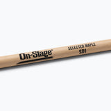 On-Stage Maple Drum Sticks (SD1, Round Tip, 12 pr) (MWSD1)