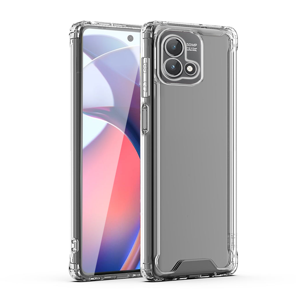 Reiko High Quality 2X Clean PC & TPU Bumper Case in Clear for Motorola Moto G Stylus 5G (2023)