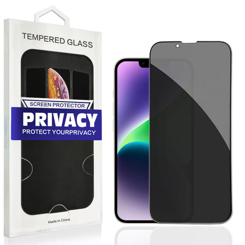 Reiko Apple iPhone 15 & iPhone 15 Pro Privacy Screen Protector in Black | MaxStrata