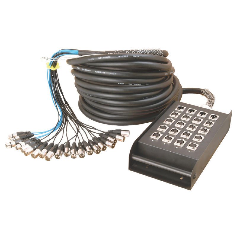 On-Stage 50' 16-Channel/4-Return Stage Snake (SNK16450V2) | MaxStrata®