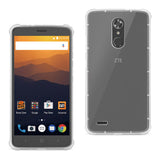 Reiko ZTE Max XL/ N9560 Clear Bumper Case with Air Cushion Protection in Clear
