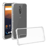 Reiko ZTE Max XL/ N9560 Clear Bumper Case with Air Cushion Protection in Clear