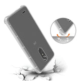 Reiko ZTE Max XL/ N9560 Clear Bumper Case with Air Cushion Protection in Clear