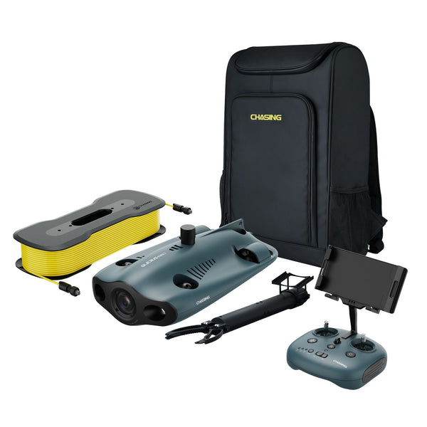 gladius mini backpack CHASING S Underwater Drone Flash Pack Shadow Gray 200m Tether YCRF_accessories Spinning Rod Reel Best Line: Size 2000 Okuma Spinning (Line Size):4 lb GoPro Mount