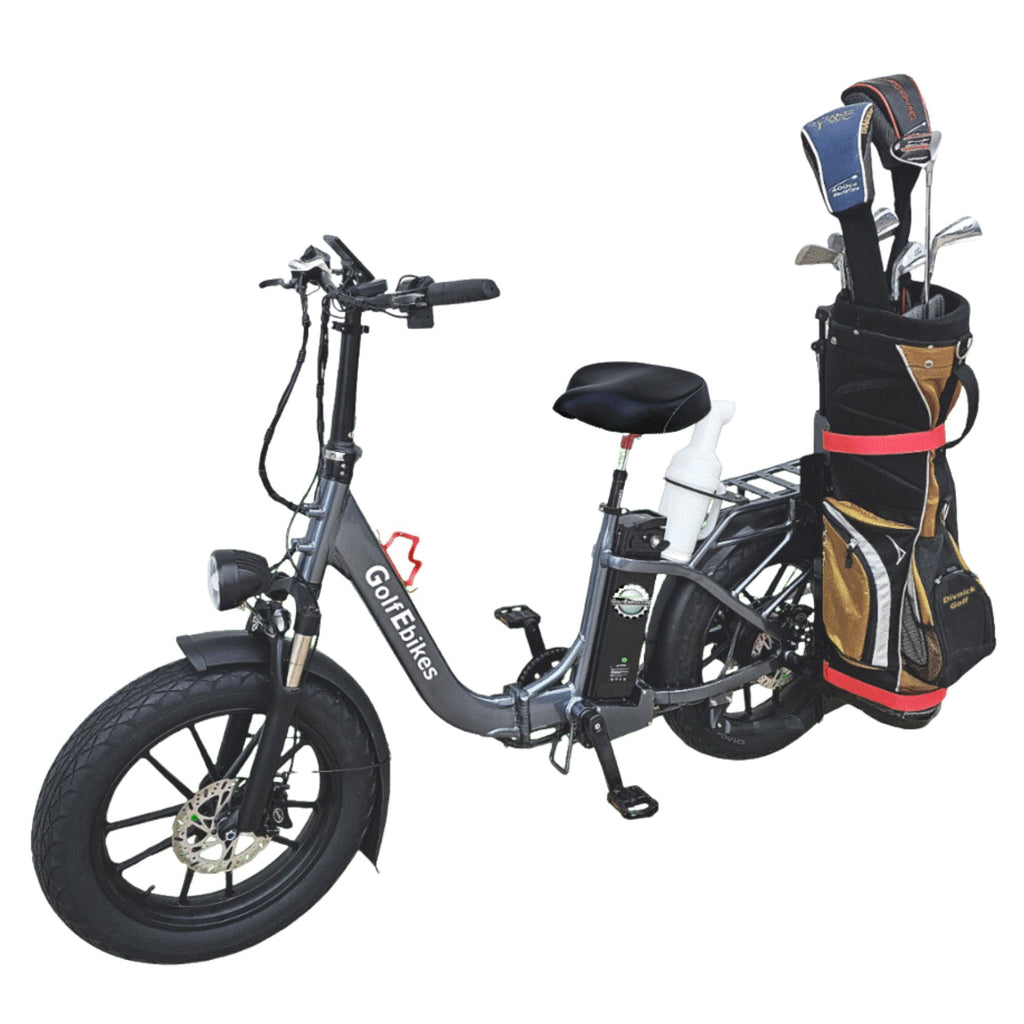 GolfEbikes Golf eBike with Bag Carrier Attachment - UL2849, Foldable & Comfortable Ride