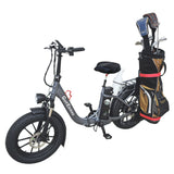 GolfEbikes Golf eBike with Bag Carrier Attachment - UL2849, Foldable & Comfortable Ride