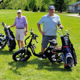 GolfEbikes Golf eBike with Bag Carrier Attachment - UL2849, Foldable & Comfortable Ride