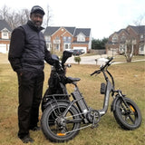 GolfEbikes Golf eBike with Bag Carrier Attachment - UL2849, Foldable & Comfortable Ride