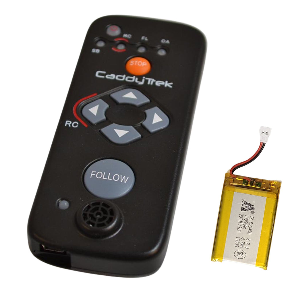 CaddyTrek Handset Remote & Battery Bundle - Compatible with Caddytrek R2 & R3X