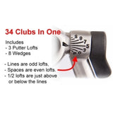 Divnick Whole-in-One Adjustable Loft Telescopic Golf Club + Belt Bag