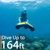 Geneinno S1 Plus Underwater Scooter, Dual Propellers with 2-Speeds