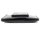 J. Buxton Emblem Front Pocket RFID Blocking Magnetic Leather Money Clip - Black | MaxStrata®