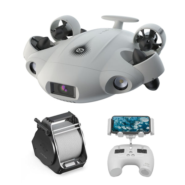fifish vr goggles QYSEA FIFISH V-EVO Underwater Drone with AI Vision Lock