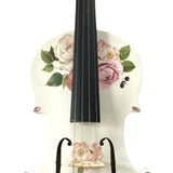 Rozanna’s Violins Rose Delight Violin Outfit with Bejeweled Bow 4/4 | Includes Bow, Rosin, Case & Strings | MaxStrata®