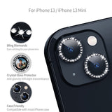 Reiko Diamond Camera Lens Protector, Diamond Tempered Glass Camera Cover Screen Protector for iPhone 14 / iPhone 14 Plus | MaxStrata