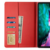 Reiko Leather Folio Cover Protective Case for 12.9" iPad Pro in Red | MaxStrata
