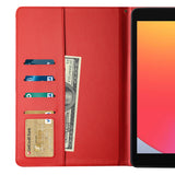 Reiko Leather Folio Cover Protective Case for 10.2" iPad 8 2020 or iPad 7 2019 in Red | MaxStrata