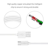 Reiko 3.3Ft PVC Material Type C USB 2.0 Data Cable in White & Simple Packaging | MaxStrata