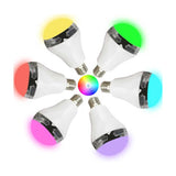 Reiko Universal Light Bulb Bluetooth Spectrum LED Light Speaker in White | MaxStrata