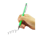 Reiko Crystal Stylus Touch Screen with Ink Pen in Green | MaxStrata