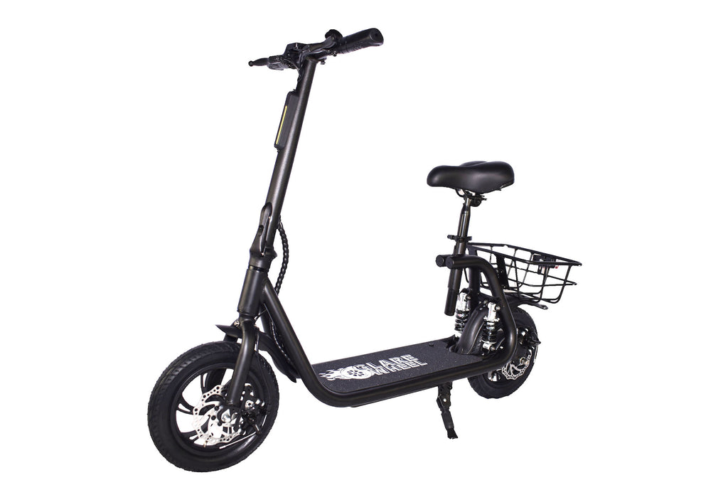 GlareWheel EB-C1PRO Folding Electric Moped - High Speed City Commuting Electric Scooter with Seat
