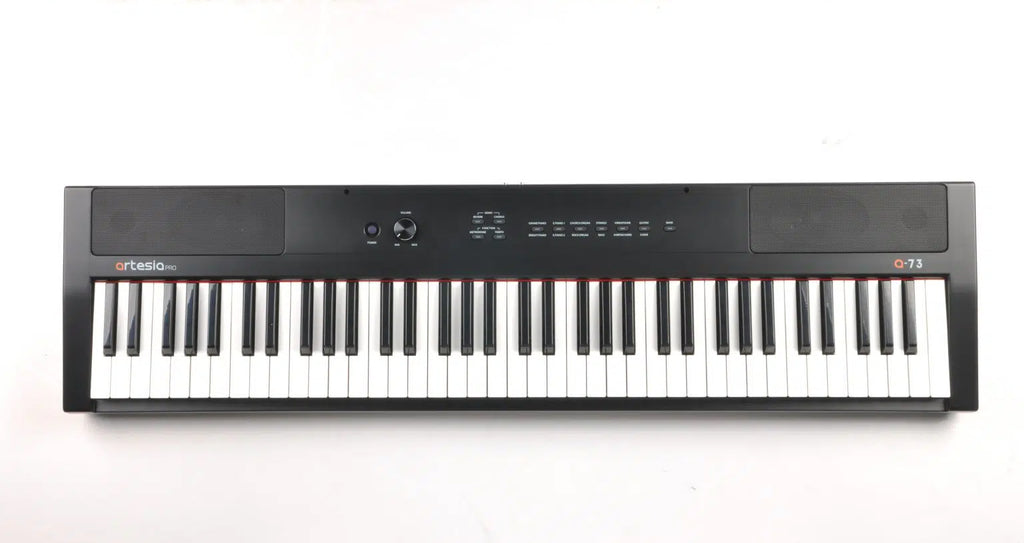 Artesia A-73 Keyboard | 73-Key Digital Piano/Keyboard w/ 12 Dynamic Voices, USB MIDI, Power Supply, Sustain Pedal & 2 Month Subscription