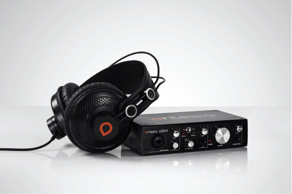 Artesia BE-AUD Recording Bundle w/ A22XT USB 2.0 Audio Interface & AMH 11 Studio Monitor Headphones
