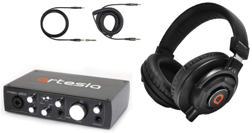 Artesia BE-AUD+ Recording Bundle w/ A22XT USB 2.0 Audio Interface & AMH 122 Deluxe Studio Monitor Headphones