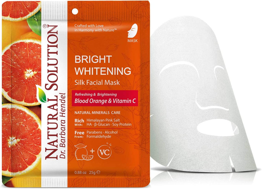 Natural Solution Himalayan Pink Salt Facial Masks - Blood Orange & Vitamin C - 10PK