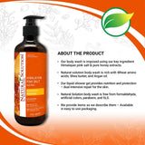 Natural Solution Himalayan Pink Salt Body Wash, For All Skin Types - Natural Honey - 17 oz
