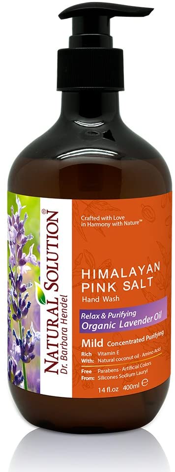Natural Solution Himalayan Pink Salt Liquid Hand Soap - Lavender Oil - 14 oz | MaxStrata®