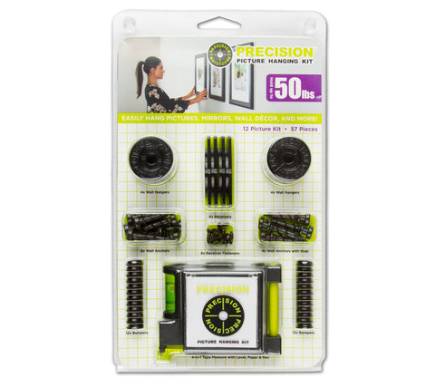 Precision 12 Picture Hanging Kit with Tape Measure | MaxStrata®