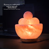 Himalayan Glow Salt Lamp with 5 Heated Massage Stones & Salt Bowl | MaxStrata®