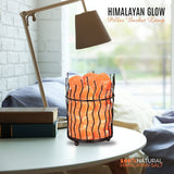 Himalayan Glow Dimmable Pillar Basket Salt Lamp and Pillar Night Light | 6-8 LBS | MaxStrata®