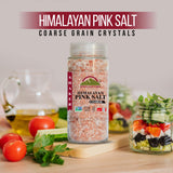 Himalayan Chef Himalayan Pink Salt Coarse, Large Glass Shaker - 17.5 Ounce | MaxStrata®