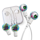 dekaSlides - Earbuds + 2 Pairs Graphics - Basketball & Soccer Ball | MaxStrata