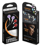 dekaSlides - Earbuds + 2 Pairs Graphics - Basketball & Soccer Ball | MaxStrata