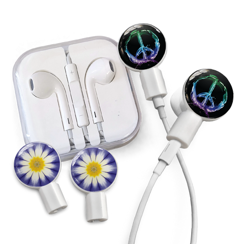 dekaSlides - Earbuds + 2 Pairs Graphics - Sunflower & Forest Peace | MaxStrata