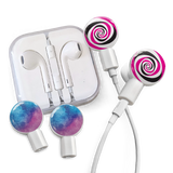 dekaSlides - Earbuds + 2 Pairs Graphics - Basketball & Soccer Ball | MaxStrata