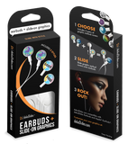 dekaSlides - Earbuds + 2 Pairs Graphics - Basketball & Soccer Ball | MaxStrata