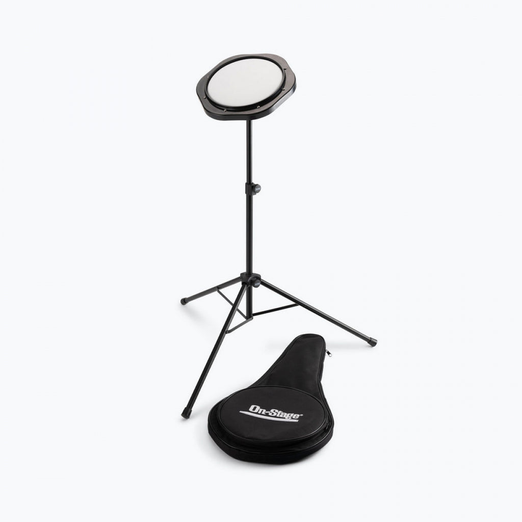 On-Stage Stands Drum Practice Pad with Stand and Bag (DFP5500) | MaxStrata®