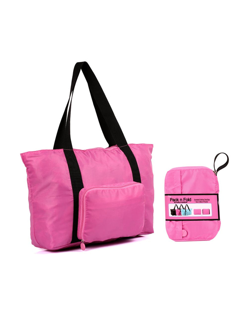 Karla Hanson Pack n Fold Foldable Travel Tote Bag | MaxStrata®