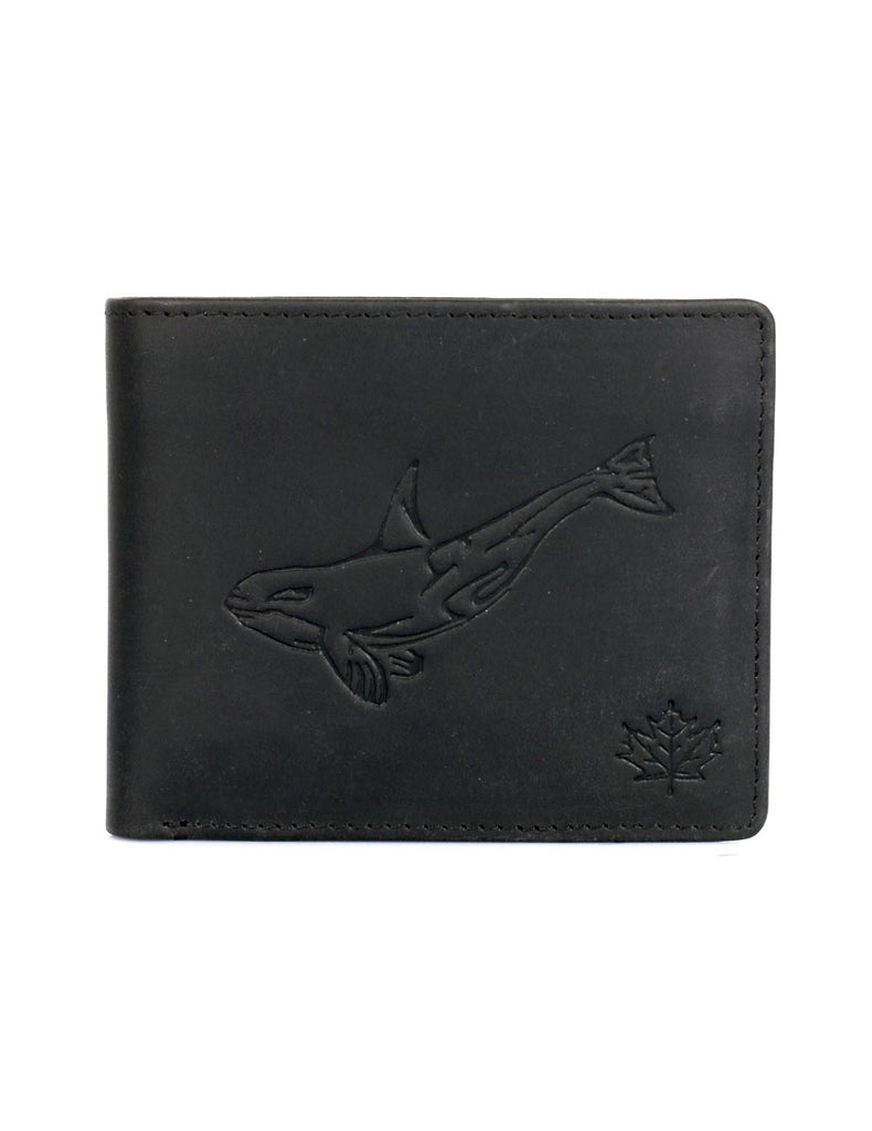 Karla Hanson CANADA WILD Men's Hunter Leather Wallet - Killer Whale