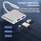 Reiko Type-C to HDMI 3-in-1 Adapter in Silver | MaxStrata