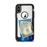 Reiko iPhone X/iPhone XS Belt Clip Polymer Case in Clear Black | MaxStrata