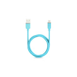 Reiko Micro USB Car Charger with Data USB Cable in Blue | MaxStrata
