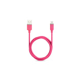 Reiko Micro USB Car Charger with Data USB Cable in Hot Pink | MaxStrata