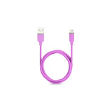 Reiko Micro USB Car Charger with Data USB Cable in Purple | MaxStrata